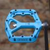 Mountain Bike Pedals - 9/16" Nylon Fiber Bicycle Flat Pedals -Bicycle Platform Pedals for Road Mountain BMX MTB Bike (Blue) view 2