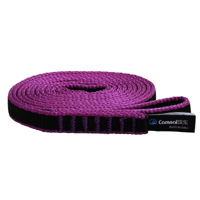CAMNAL Climbing Sling UIAA CE Certified 16mm Nylon Sling 22KN(4840 lb) Climbing Sling 24-87in (60-220cm), Blue/Yellow/Purple, 1/2/3 Pack (48 in/120 cm 1 Pack, Purple)