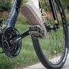 Road/Mountain Bike Pedals - 3 Bearings Bicycle Pedals - 9/16 CNC Machined Flat Pedals with Removable Anti-Skid Nails (Titanium) view 2