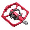 Mountain Bike Pedals- Dual Function Bicycle Flat Pedals and Clipless Pedals- 9/16" Platform Pedals Compatible with SPD for Road Mountain BMX Bike (Red) view 1