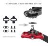 Mountain Bike Pedals- Dual Function Bicycle Flat Pedals and Clipless Pedals- 9/16" Platform Pedals Compatible with SPD for Road Mountain BMX Bike (Red) view 3