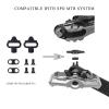 Mountain Bike Pedals- Dual Function Bicycle Flat Pedals and Clipless Pedals- 9/16" Platform Pedals Compatible with SPD for Road Mountain BMX Bike (Silver) view 3