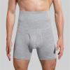 ANMUR Full Rise Boxers Briefs Cotton Mens Underwear Breathable Men's Panties Tummy Tuck Shapewear Shorts (Color : Light Gray, Size : XL/X-Large) view 2