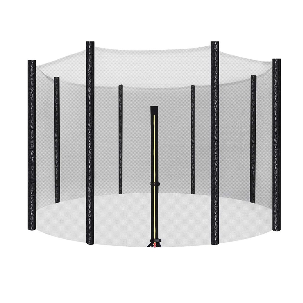 Trampoline Net Replacement, 10ft Trampoline Replacement Net, UV Resistant Trampoline Enclosure Replacement Safety Net for 6/8 Straight Poles Round Frame Trampolines (Net Only) (6 Poles)