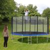Trampoline Net Replacement, 10ft Trampoline Replacement Net, UV Resistant Trampoline Enclosure Replacement Safety Net for 6/8 Straight Poles Round Frame Trampolines (Net Only) (6 Poles) view 2