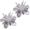 2PCS Elegant Bride Rhinestone Crystal Flower Shoe Clips Shoe Buckle DIY Princess Shoes Decoration Accessories for Women Wedding Party view 1