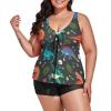 BAIKUTOUAN Baby Dinosaur Pattern Plus Size Swimsuit for Women Two Piece Bathing Suit Printed Swimwear view 1