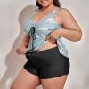 BAIKUTOUAN Sloth Again Sloth Plus Size Swimsuit for Women Two Piece Bathing Suit Printed Swimwear view 2