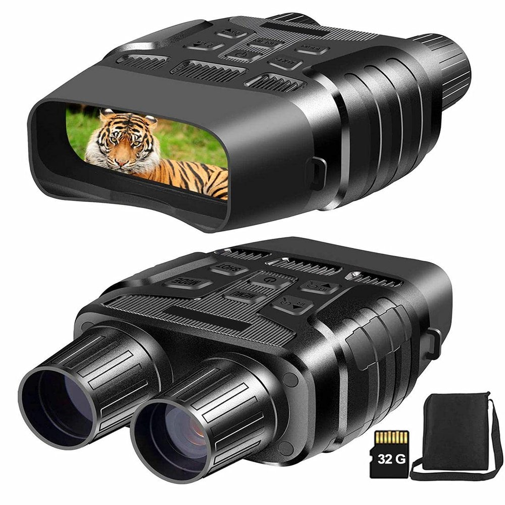 Night Vision Binoculars Night Vision Goggles Digital Infrared Goggles Night Vision for Adults Hunting Binoculars Day and Night Night Vision Scope for Hunting,Spotting,Surveillance with 32G Card