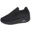 JUUCWOUT Super Soft Women's Walking Shoes, Mesh Slip On Air Cushion Lady Girls Modern Easy Shoes Black view 1