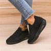 JUUCWOUT Super Soft Women's Walking Shoes, Mesh Slip On Air Cushion Lady Girls Modern Easy Shoes Black view 3
