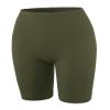 Brushed Microfiber Bermuda Biker Shorts Dark Olive L view 2