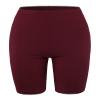 Brushed Microfiber Bermuda Biker Shorts Dark Burgundy 1XL view 1