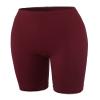 Brushed Microfiber Bermuda Biker Shorts Dark Burgundy 1XL view 2