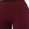 Brushed Microfiber Bermuda Biker Shorts Dark Burgundy 1XL view 4