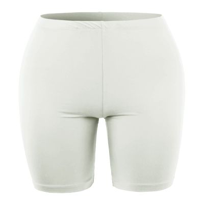 Brushed Microfiber Bermuda Biker Shorts Bone S