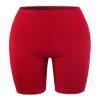 Brushed Microfiber Bermuda Biker Shorts Dark Red L view 1