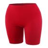 Brushed Microfiber Bermuda Biker Shorts Dark Red L view 2