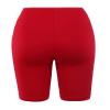 Brushed Microfiber Bermuda Biker Shorts Dark Red S view 3