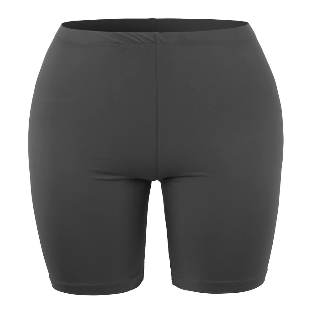 Brushed Microfiber Bermuda Biker Shorts Ash Grey M