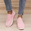 JUUCWOUT Super Soft Women's Walking Shoes, Mesh Slip On Air Cushion Lady Girls Modern Easy Shoes Pink view 3
