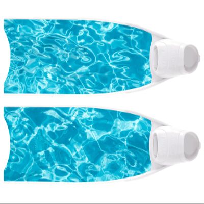 Leaderfins Blue Wave Pure Carbon Freediving and Spearfishing Fins (Extra Soft, EU 35-36 / US 4-5)