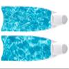 Leaderfins Blue Wave Pure Carbon Freediving and Spearfishing Fins (Extra Soft, EU 35-36 / US 4-5) view 1