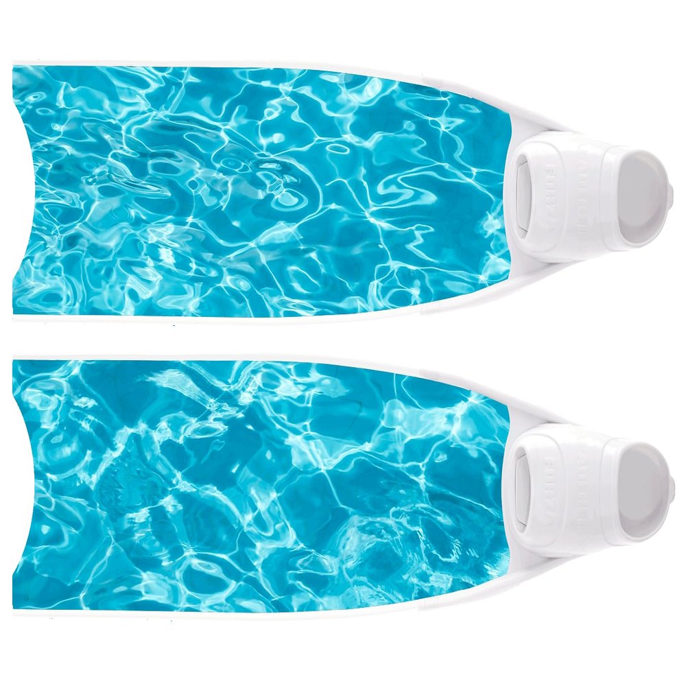 Leaderfins Blue Wave Pure Carbon Freediving and Spearfishing Fins (Extra Soft, EU 43-44 / US 9-10)