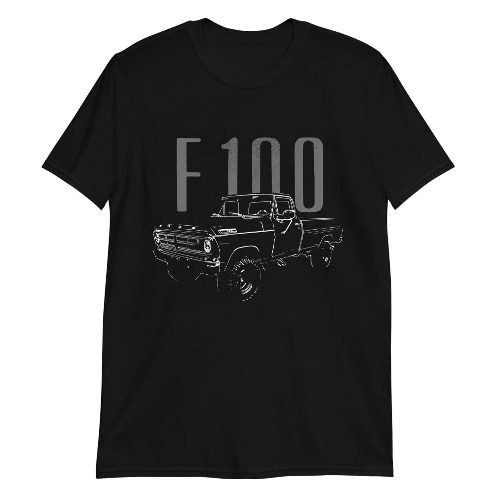 1972 F100 Vintage Pickup Truck Owner Short-Sleeve Unisex T-Shirt Black