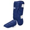 G-Form Elite Batter's Leg Guard - Baseball Leg Guard with Adjustable Straps - LH Hitter, Navy Blue, Adult view 1
