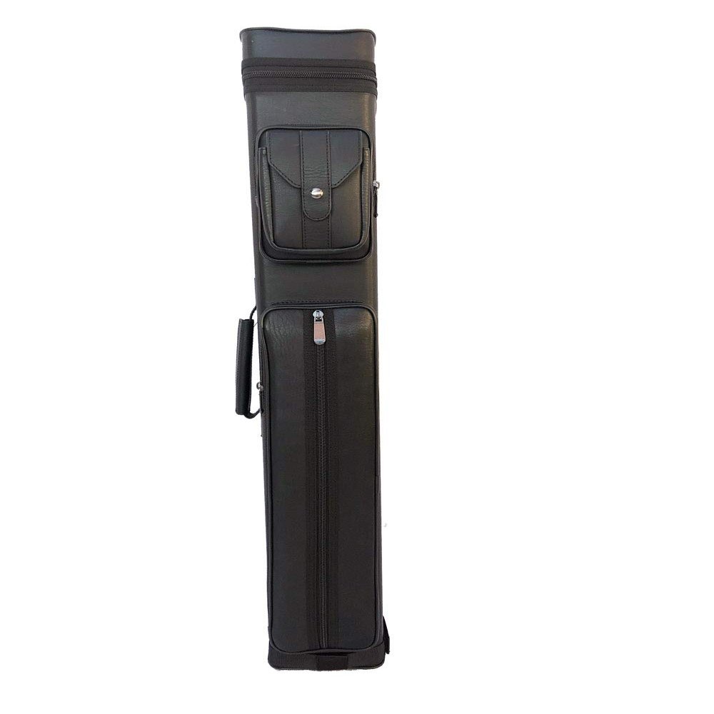 Champion Instroke Leatherette Cue Cases 4x6 Holds 4 Butts and 6 shafts Pool cue (I-62605B Black)