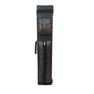 Champion Instroke Leatherette Cue Cases 4x6 Holds 4 Butts and 6 shafts Pool cue (I-62605BL Black and Brown)