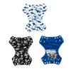 ALVABABY Large Swim Diapers Baby & Toddler Snap One Size Reusable Adjustable Baby Boy (Summer Vacation Large 3ZSWY16 view 3