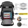 519 Fitness [Tactical All-Around] Modular Meal Prep Backpack - Stealth Grey - Fits 17" Laptop - Removable Meal Part, Hydration Bladder, 3 Containers, 2 Ice Packs & US Flag Patch view 3