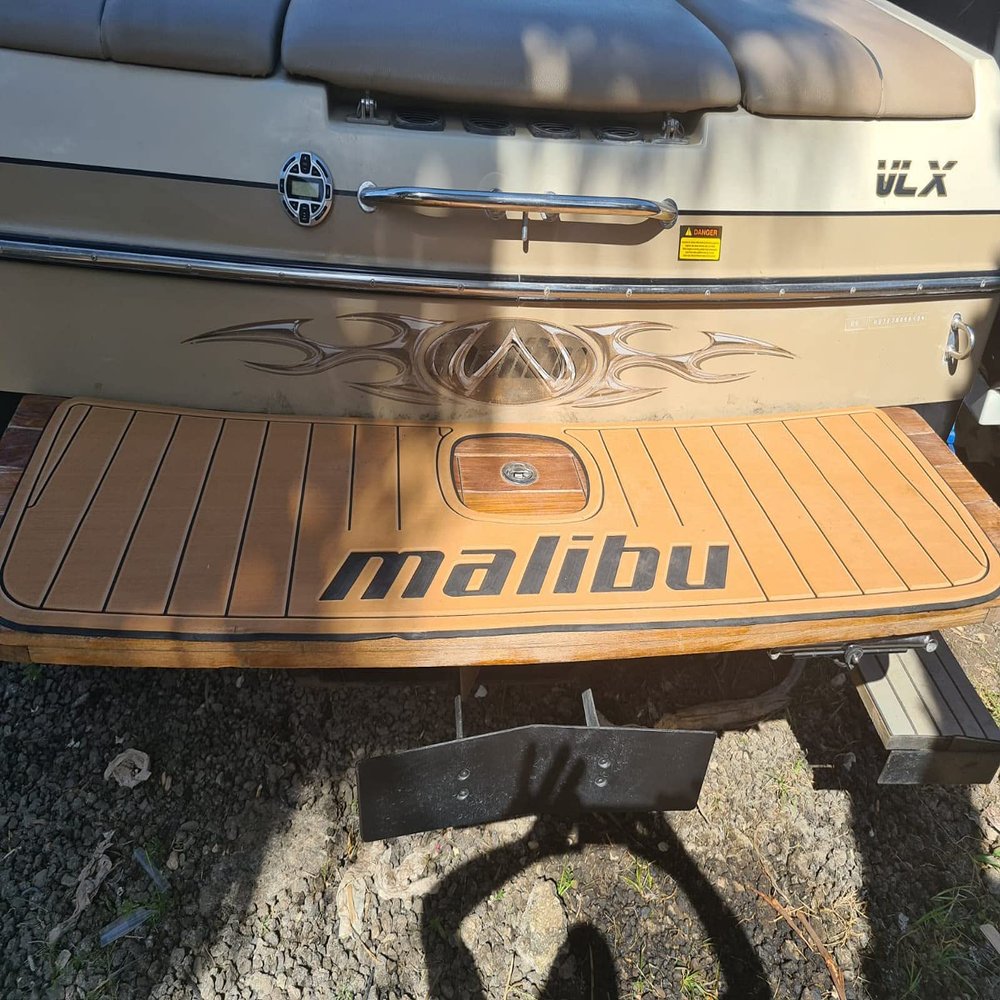 Boat EVA Faux Teak Decking Floor Compatible with 2015 Malibu TXi Response Cockpit