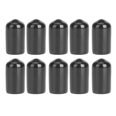 10PCS Rubber Billiard Cue Tip Protector, Pool Head Club Protective Stick Cover Snooker Accessory(10mm)