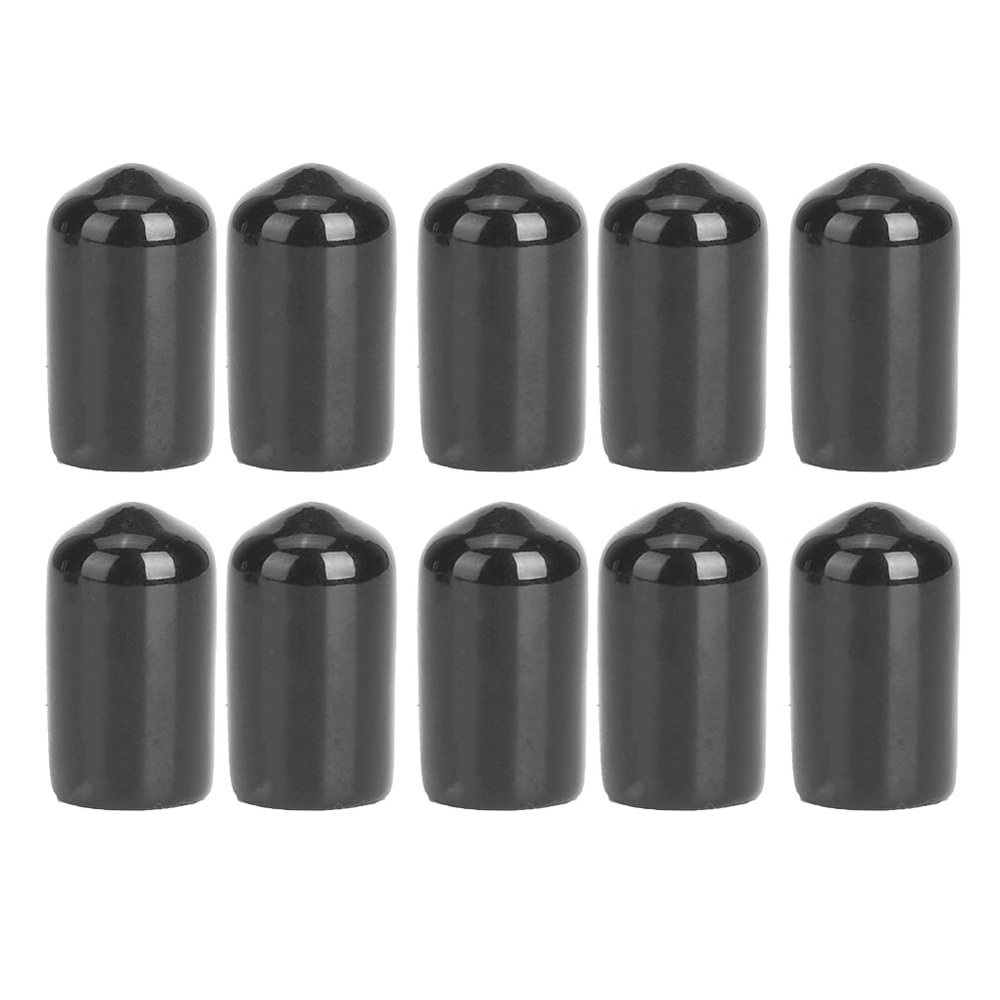 10PCS Rubber Billiard Cue Tip Protector, Pool Head Club Protective Stick Cover Snooker Accessory(10mm)