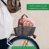 MATTISAM Bike Basket Rear, [Tool-Free Install], Bicycle Pet Basket for Back Cargo Rack, with Waterproof Cover, Cargo Net view 3