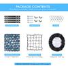 MATTISAM Bike Basket Rear, [Tool-Free Install], Bicycle Pet Basket for Back Cargo Rack, with Waterproof Cover, Cargo Net view 4