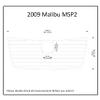 Boat EVA Faux Teak Decking Floor Compatible with 2009 Malibu MSP2 with Hatch Cutout Swim Platform view 2