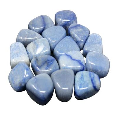 1/4 lb Lots Tumbled Stones: Type Blue Quartz (Wholesale Bulk, Crystal Healing, 4 oz)
