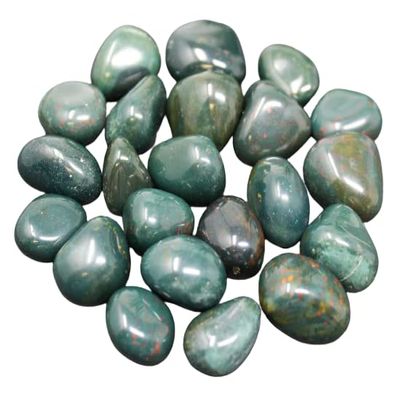 1/4 lb Lots Tumbled Stones: Type Bloodstone (Wholesale Bulk, Crystal Healing, 4 oz)