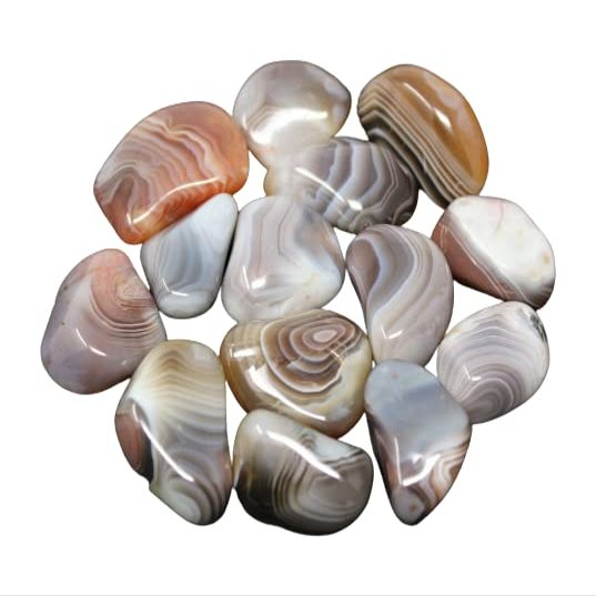 1/4 lb Lots Tumbled Stones: Type Botswana Grey (Wholesale Bulk, Crystal Healing, 4 oz)