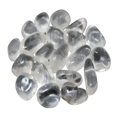1/4 lb Lots Tumbled Stones: Type Clear Quartz (Wholesale Bulk, Crystal Healing, 4 oz)