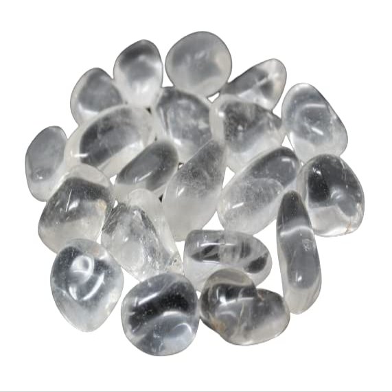 1/4 lb Lots Tumbled Stones: Type Clear Quartz (Wholesale Bulk, Crystal Healing, 4 oz)