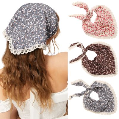 Molans Chiffon Scarf Headbands - Bandana Kerchief Print Hair Scarves for Women