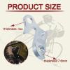 AICARS 2 Pcs Universal Bicycle Bike Derailleur Hanger Frame Gear Tail Hook, Silver Tone view 4