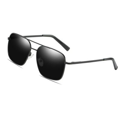 COTIA Men's Metal Polarized Full Reading Sunglasses Outdoor Driving Classic Reader Presbyopic Goggles Sun Glasses (black, 0, multiplier_x)