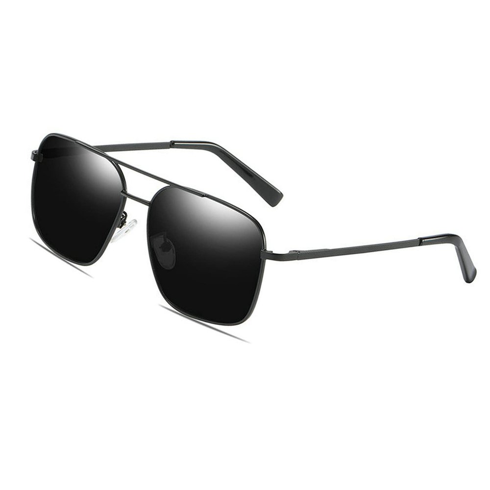 COTIA Men's Metal Polarized Full Reading Sunglasses Outdoor Driving Classic Reader Presbyopic Goggles Sun Glasses (black, 0, multiplier_x)
