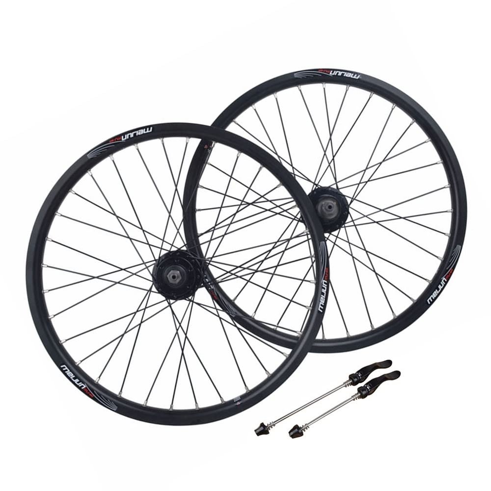 BMX Wheelset 20In 406 Bike Rim Disc Brake Quick Release Hub 32 Holes for 7 8 9 10 Speed Cassette 1653g (Color : Black, Size : 406)